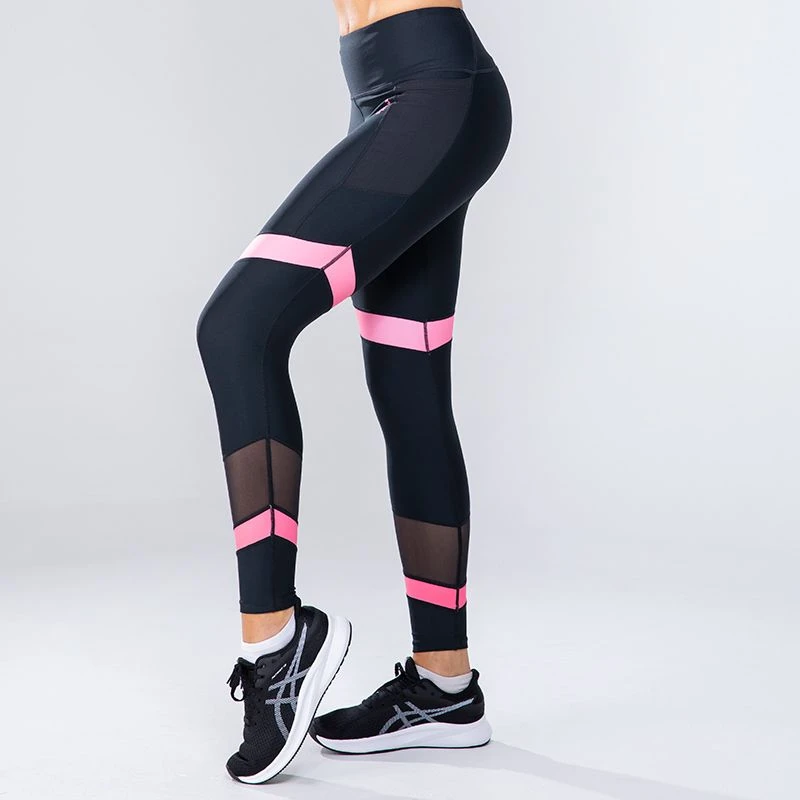 Women's Savannah 7/8 Leggings Black / Pink - Image 2