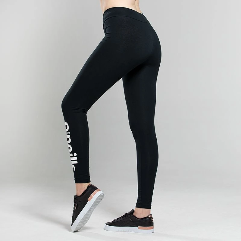 Women's Kourtney Full Length Leggings Black / White - Image 2