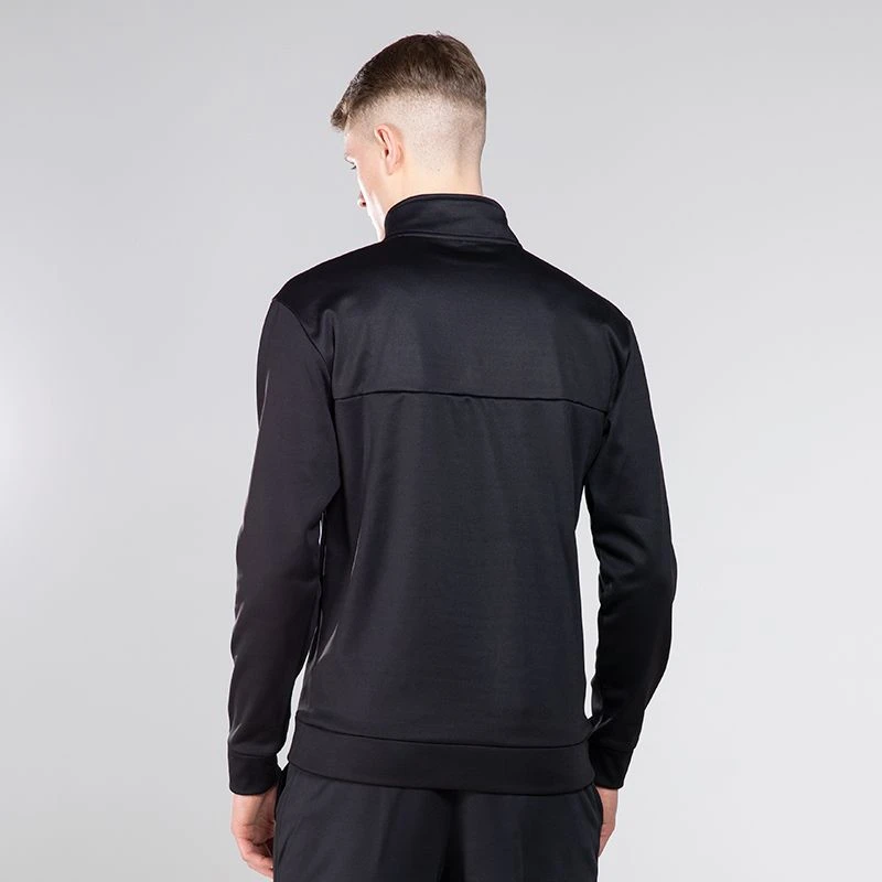 Men's Zack Half Zip Top Black / Silver - Image 2