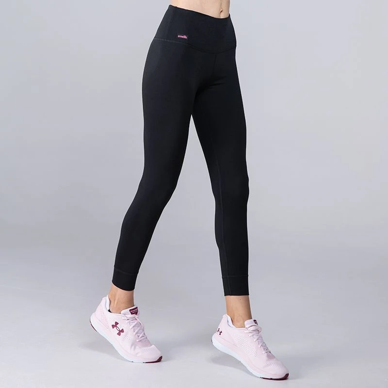 Women's Natalie Full Length Leggings Black / Pink - Image 2