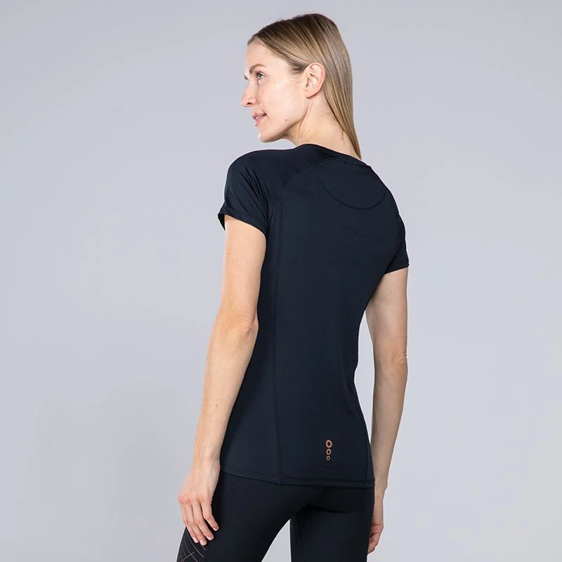 Women's Freya T-Shirt Black / Rose Gold - Image 2