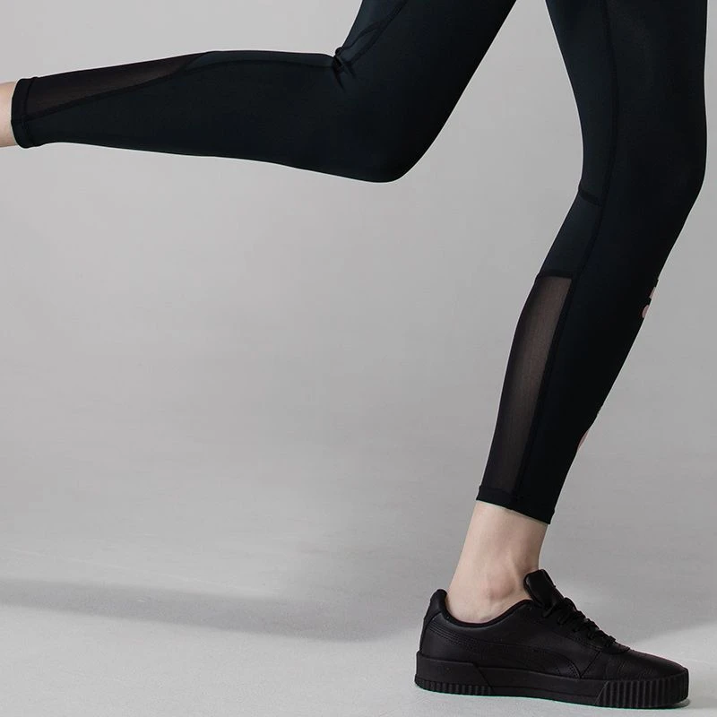 Women's Anya 7/8 Length Leggings Black / Pink - Image 3