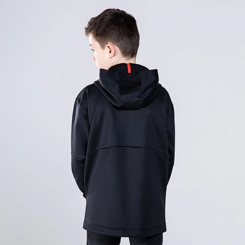 Kids' Cody Hybrid Pullover Hoodie Black / Red / Grey - Image 2
