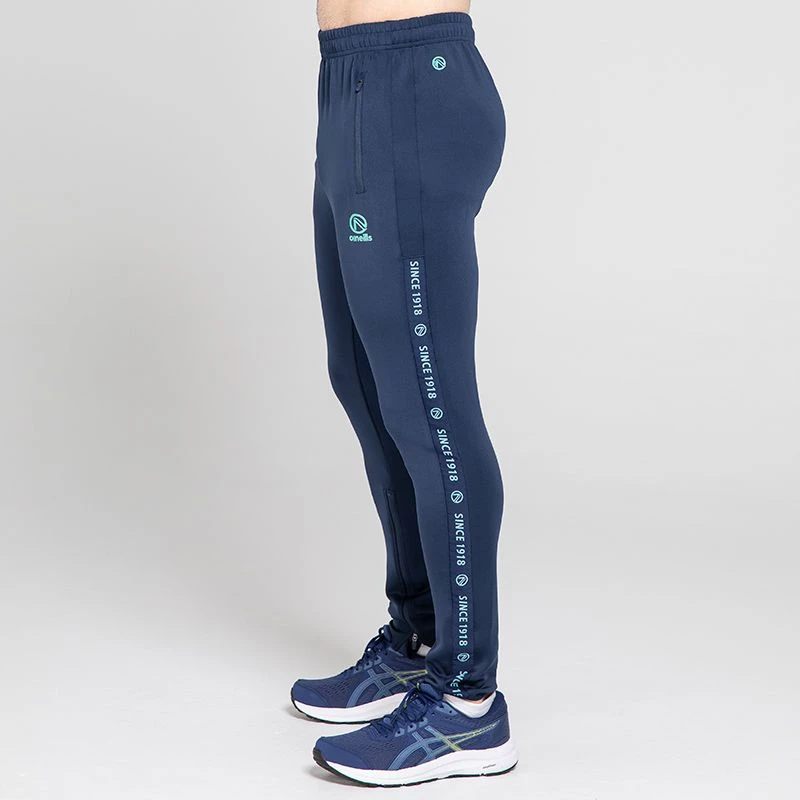 Men's Defender Hybrid Skinny Tracksuit Bottoms Marine / Green