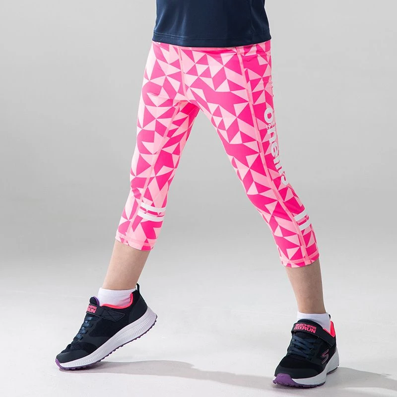 Kids' Aragon Capri Leggings Pink / White