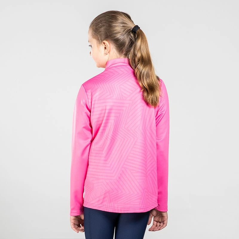 Kids' Carly Brushed Half Zip Top Pink / Marine - Image 2