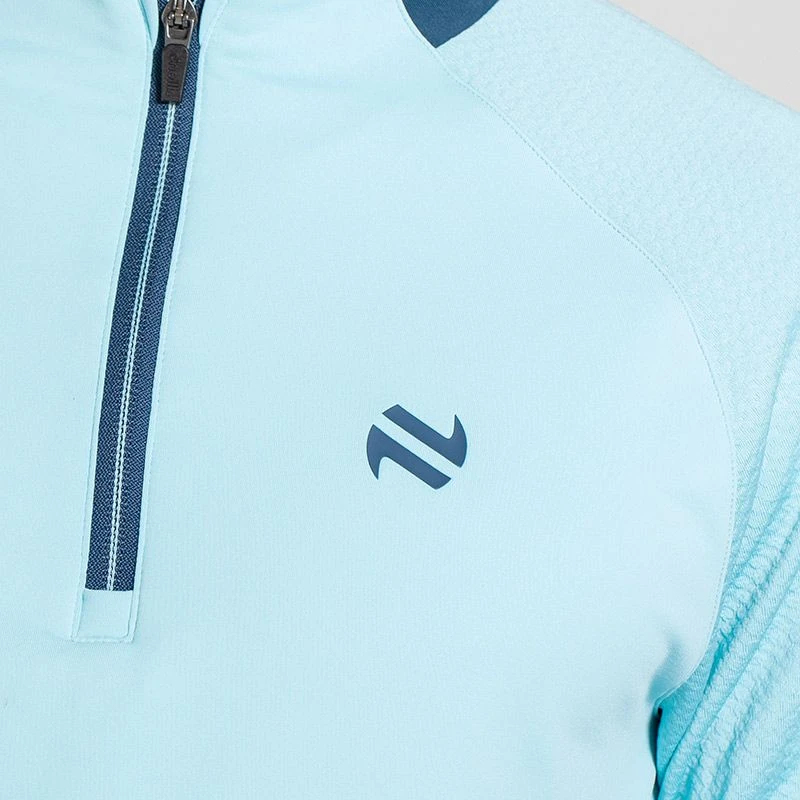 O'Neills Men's Adapt Brushed Half Zip Top Blue / Marine - Image 4