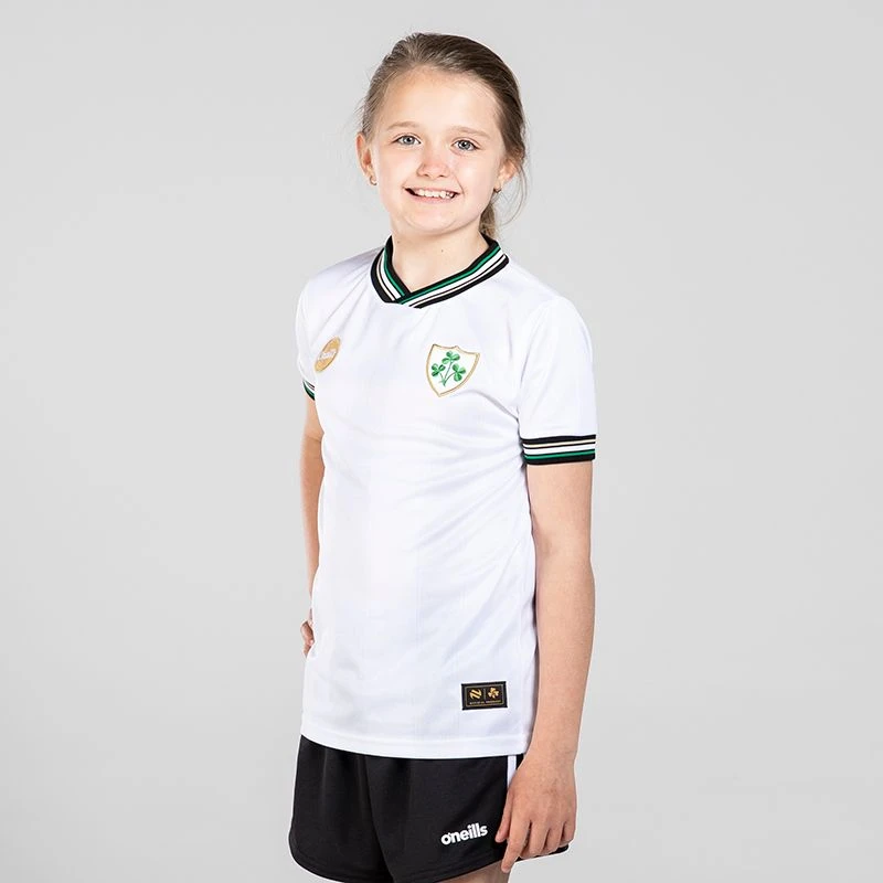 Kids' Ireland Premier Jersey Pearl White - Image 4