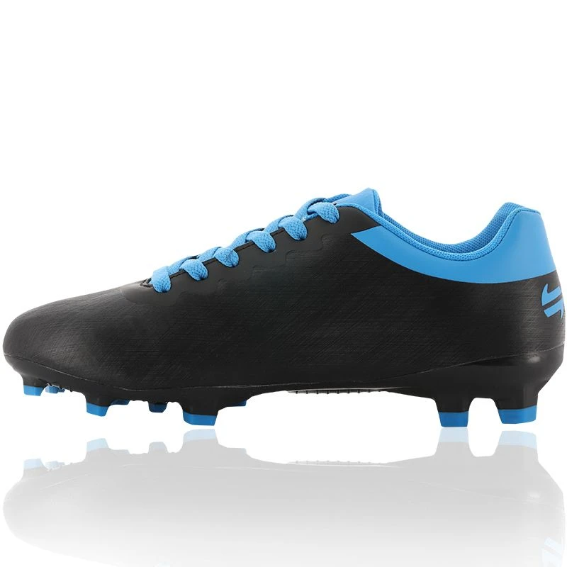 Aluna Firm Ground Laced Football Boots Black / Royal - Image 2