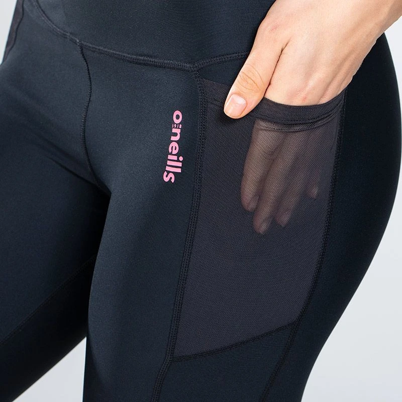 Women's Savannah 7/8 Leggings Black / Pink - Image 5