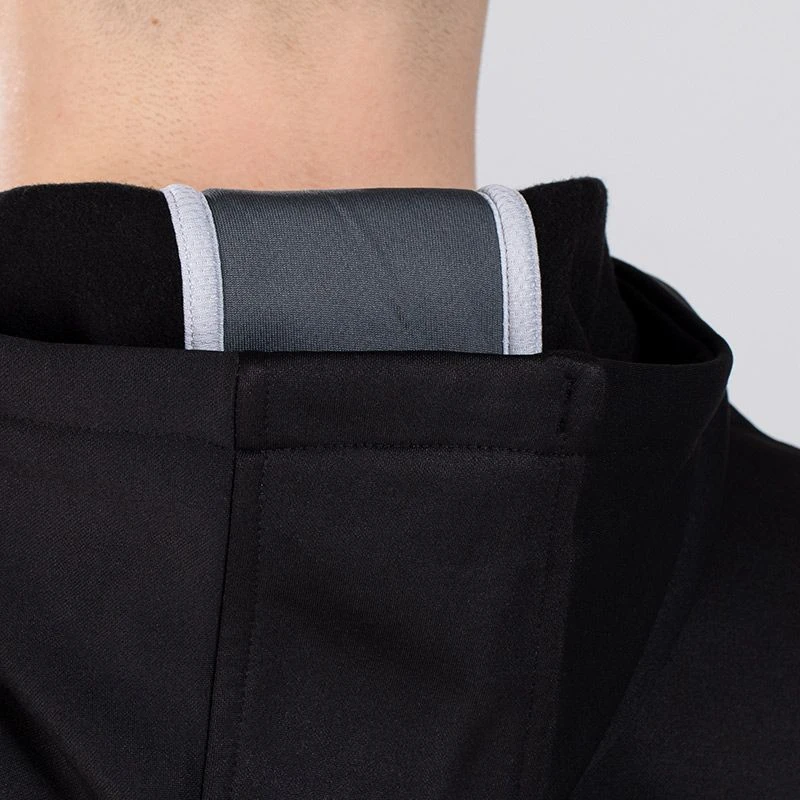 Men's Zack Fleece Pullover Hoodie Black / Dark Grey / Silver - Image 7