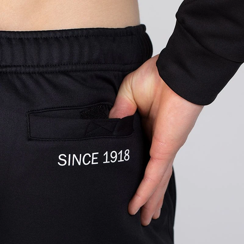 Men's Zack Fleece Skinny Tracksuit Bottoms Black - Image 6