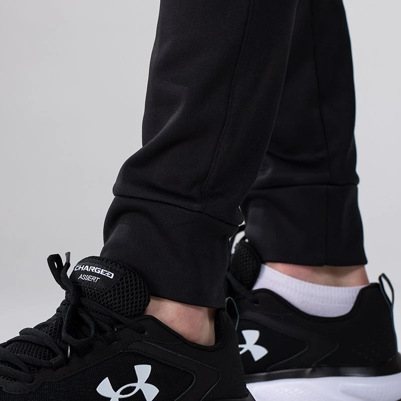 Men's Zack Fleece Skinny Tracksuit Bottoms Black - Image 7