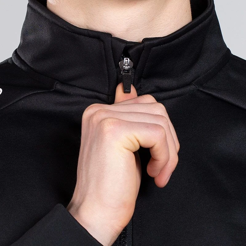 Men's Zack Half Zip Top Black / Silver - Image 3