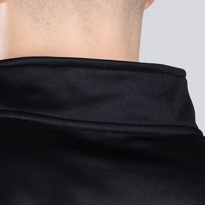 Men's Zack Half Zip Top Black / Silver - Image 5