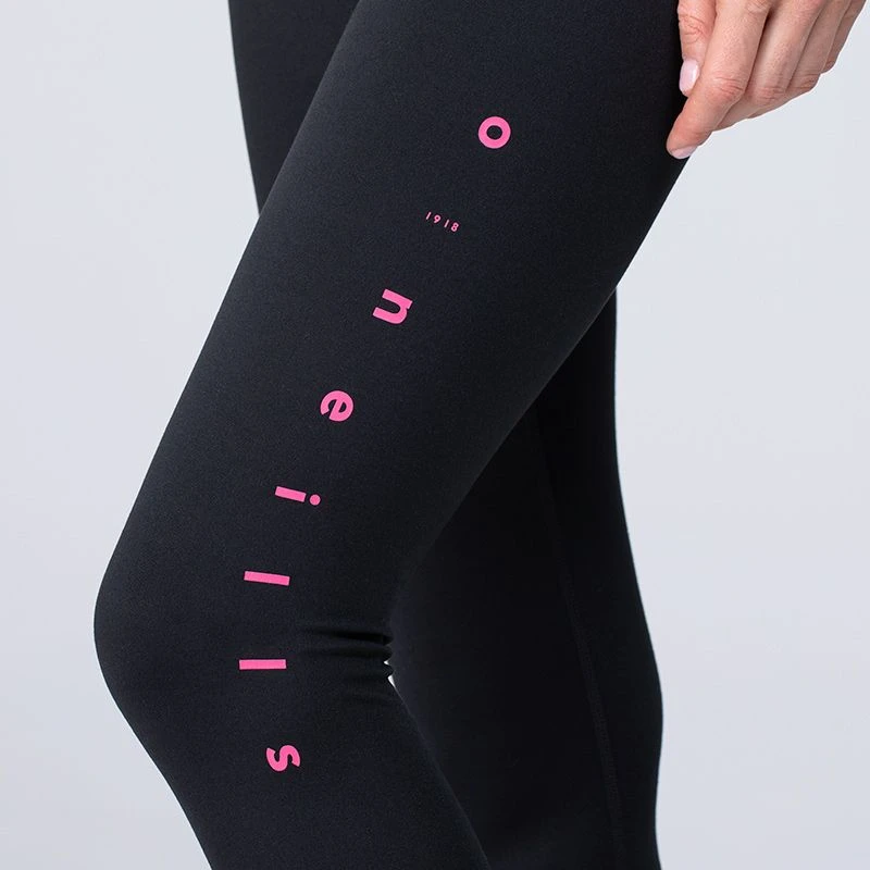 Women's Natalie Full Length Leggings Black / Pink - Image 6