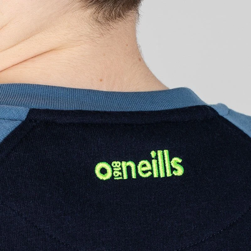 Kids’ Darragh Crew Neck Fleece Sweatshirt Marine / Blue / Green - Image 5