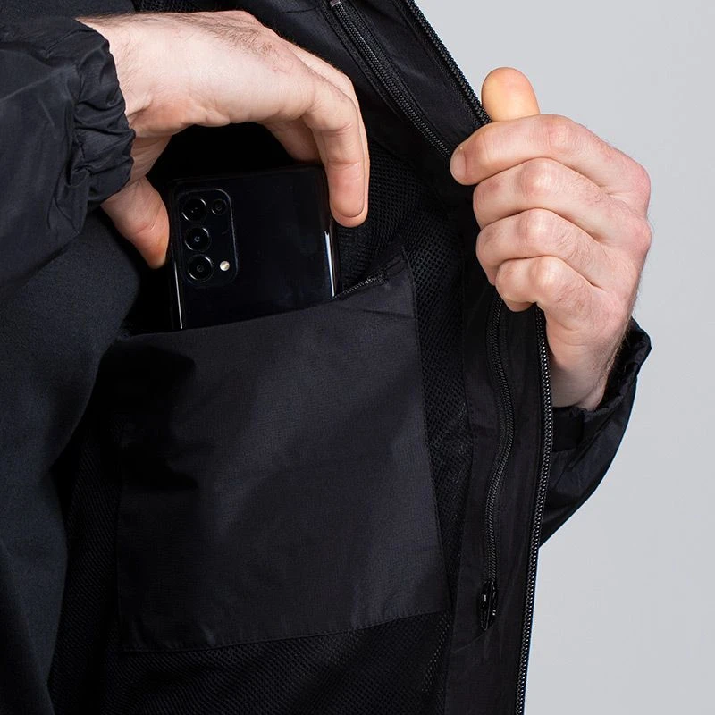 Men's Dalton Rain Jacket Black - Image 9