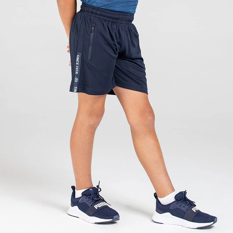 Kids' Defender Training Shorts Marine / Green - Image 2