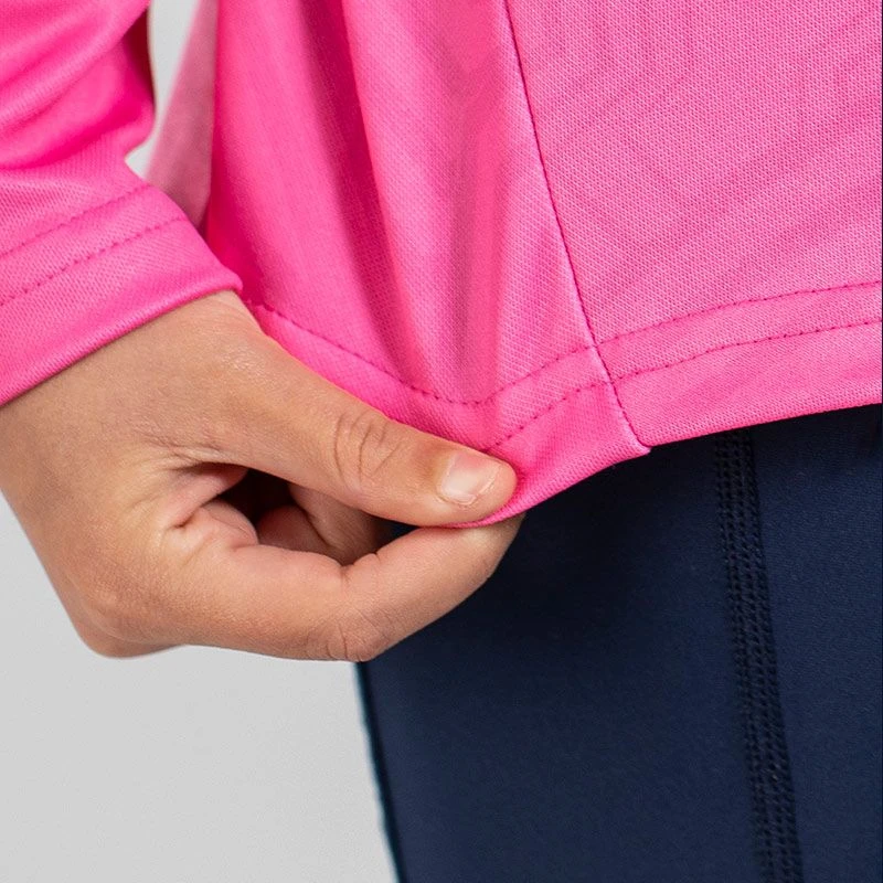 Kids' Carly Brushed Half Zip Top Pink / Marine - Image 5