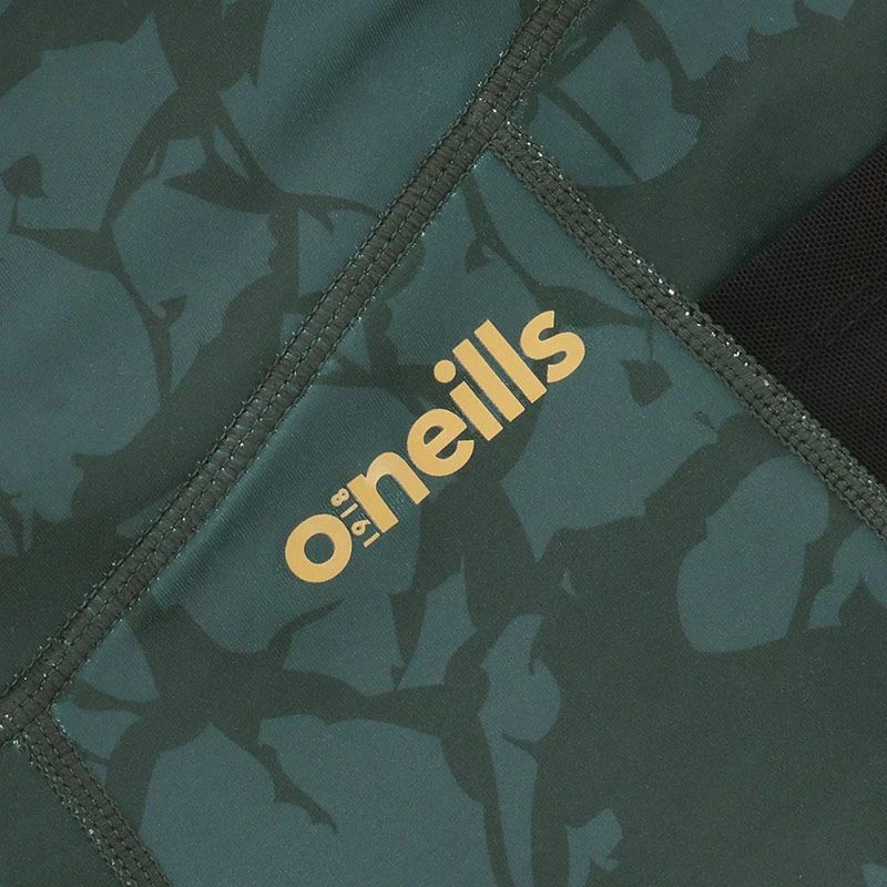 Women's Arabella 7/8 Length Tights Green / Gold - Image 5