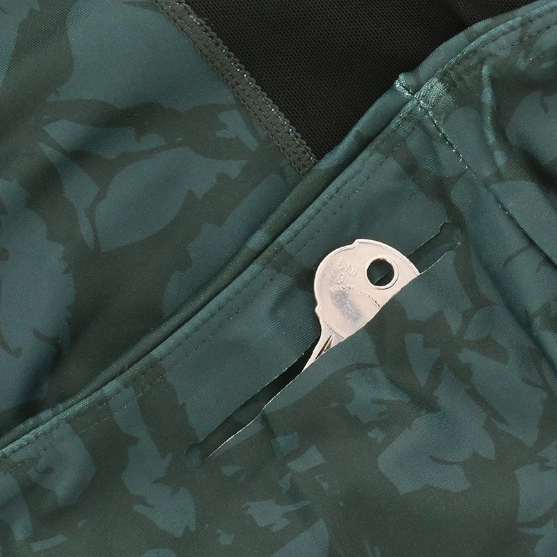 Women's Arabella 7/8 Length Tights Green / Gold - Image 7