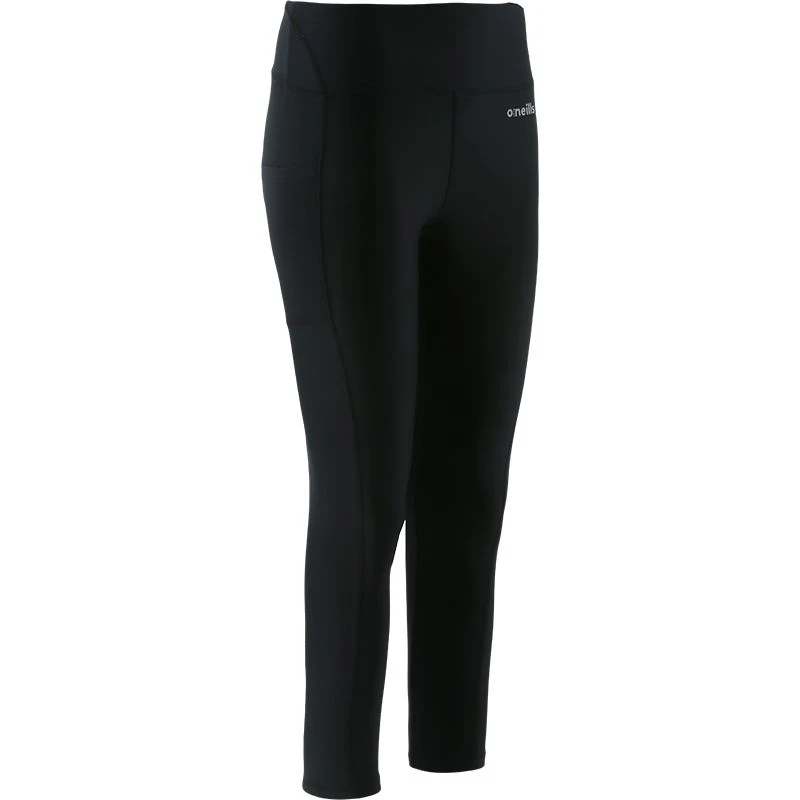 Women's Ariana 7/8 Length Leggings Black / Silver - Image 3