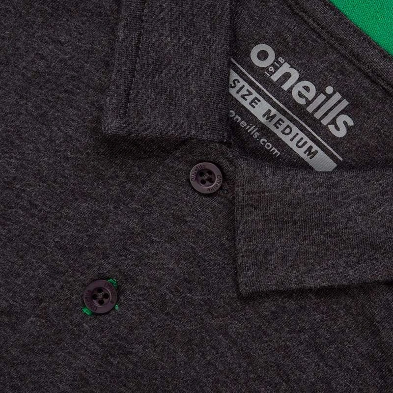 Kids' Aspen Polo Marl Black / Emerald - Image 4
