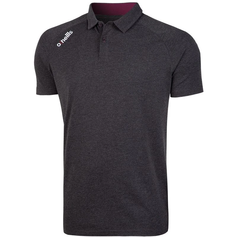 Men's Aspen Polo Marl Black / Maroon