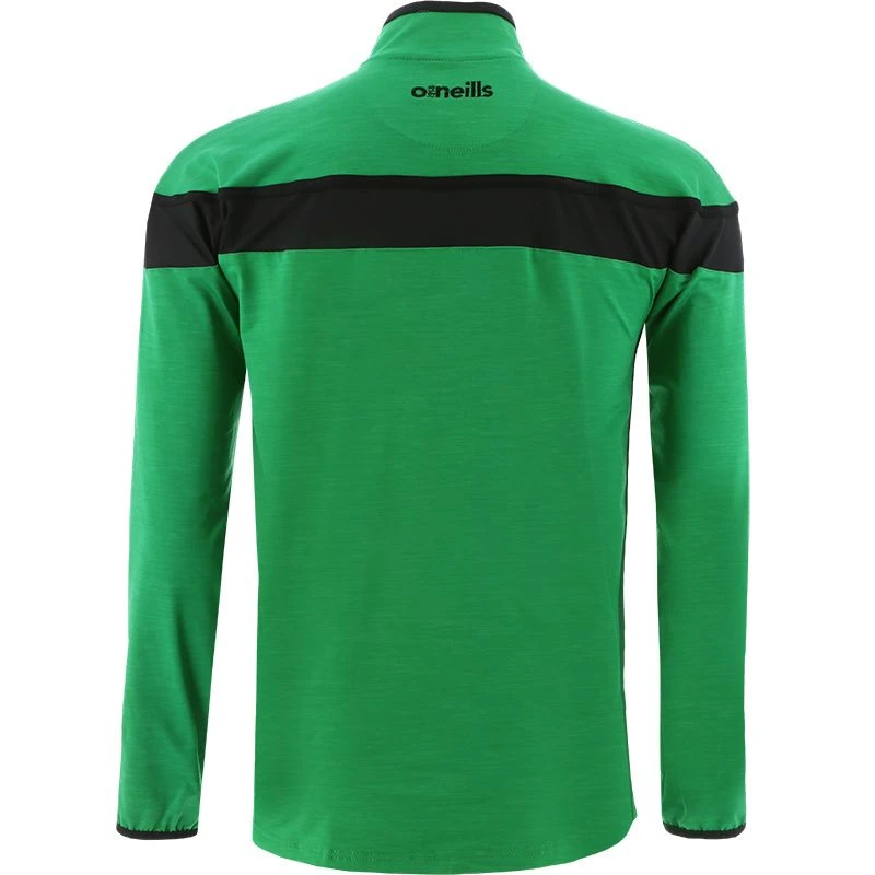 Kids' Auckland Brushed Half Zip Top Green / Black - Image 2