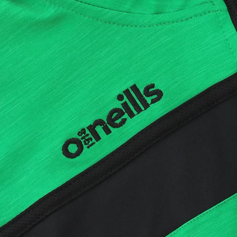 Kids' Auckland Brushed Half Zip Top Green / Black - Image 3