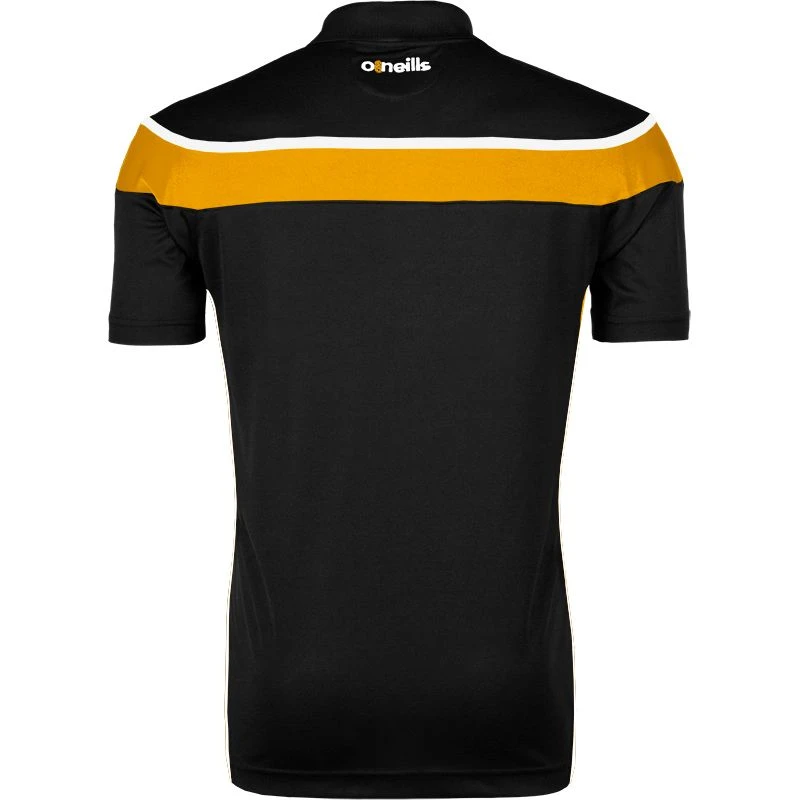 Kids' Auckland Polo Shirt Black / Amber / White - Image 2