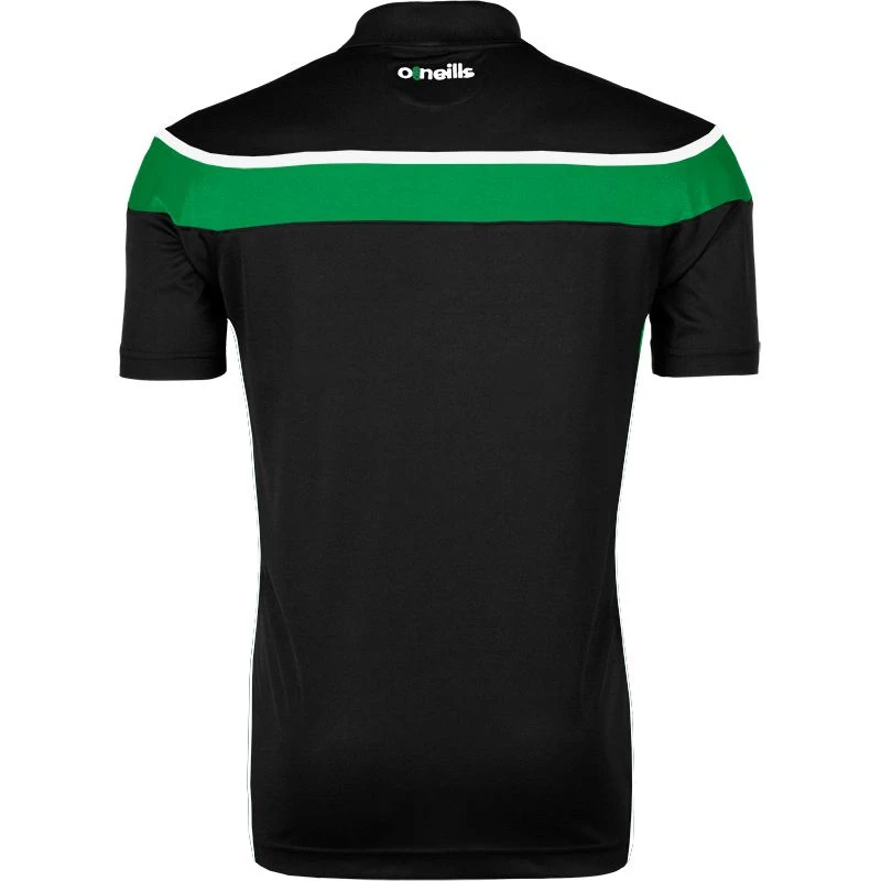 Kids' Auckland Polo Shirt Black / Emerald / White - Image 2