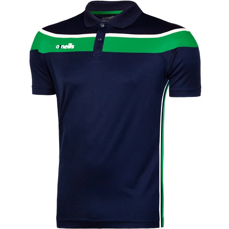 Men's Auckland Polo Shirt Marine / Green / White