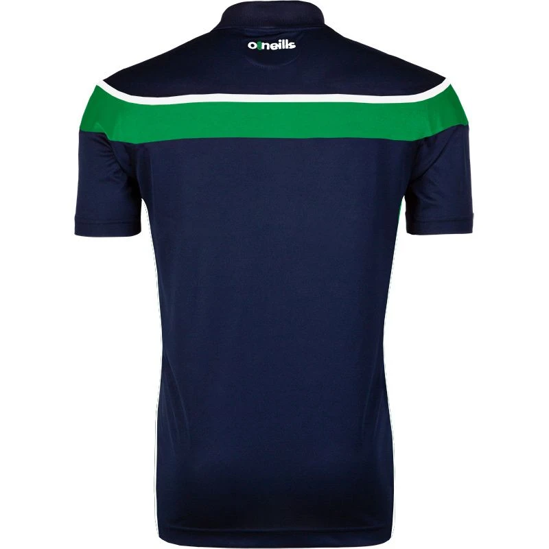Men's Auckland Polo Shirt Marine / Green / White - Image 2