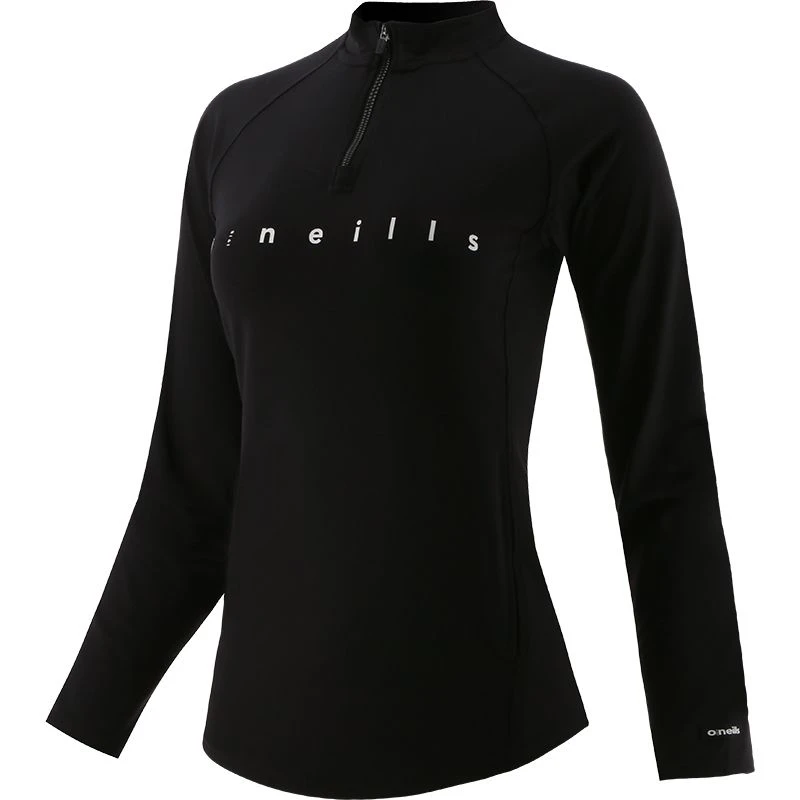 Women's Carrie Half Zip Top Black / White