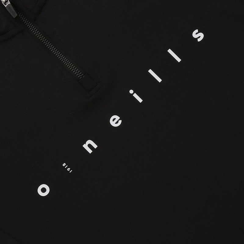 Women's Carrie Half Zip Top Black / White - Image 3