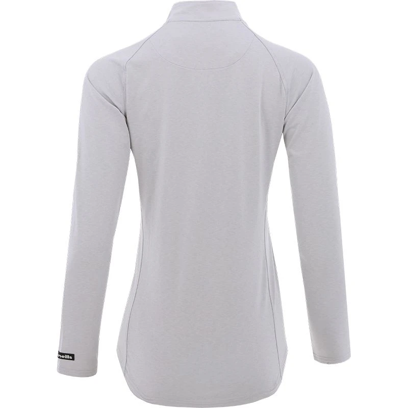 Women's Carrie Half Zip Top Grey / Black / Pink - Image 2