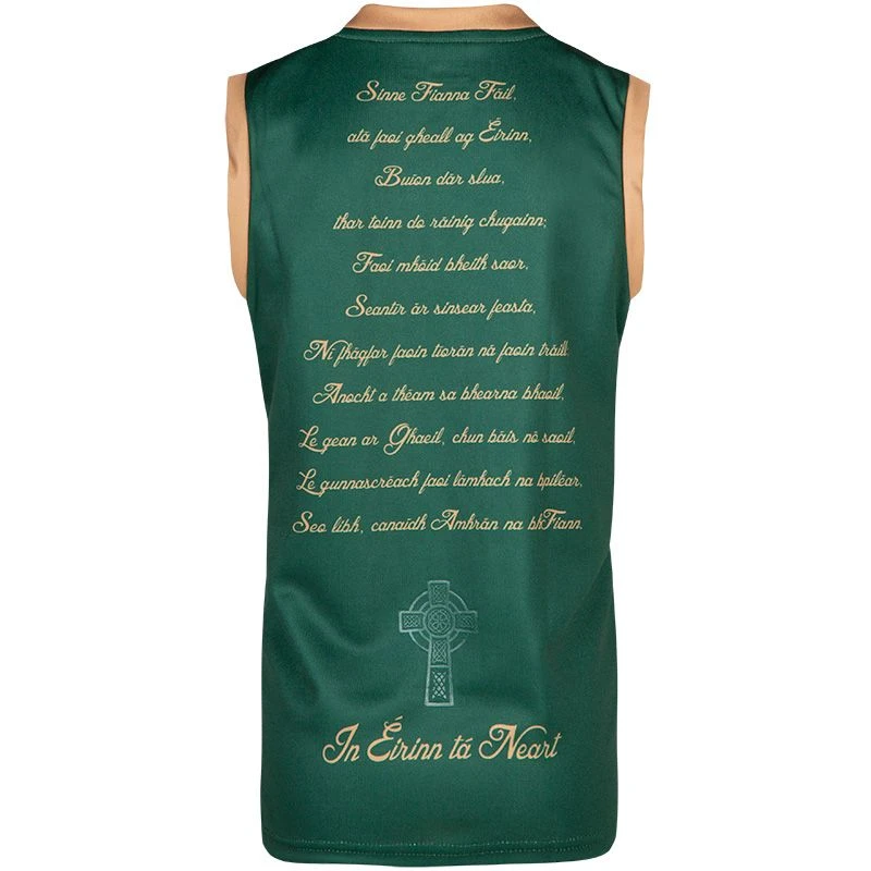 Celtic Cross Vest Kids' Green - Image 8