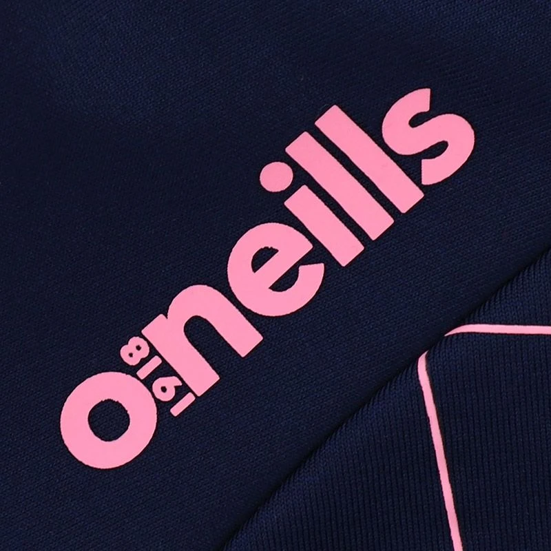 Kids' Dolmen Brushed Half Zip Top Marine / Pink / Purple - Image 3