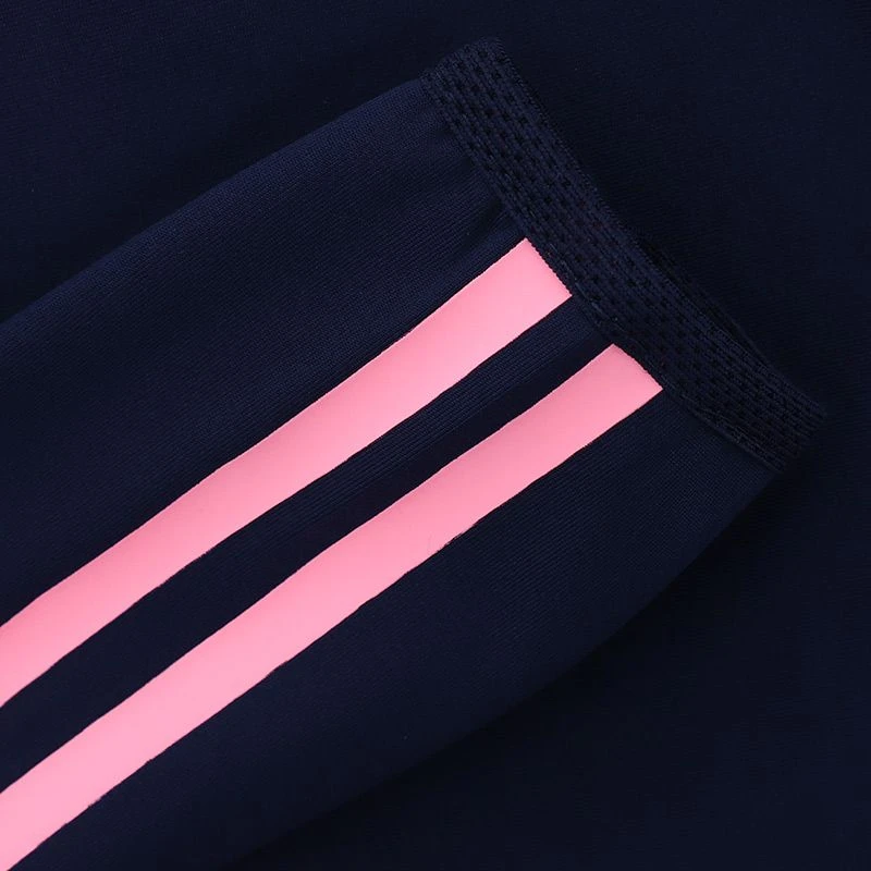 Kids' Dolmen Brushed Half Zip Top Marine / Pink / Purple - Image 6