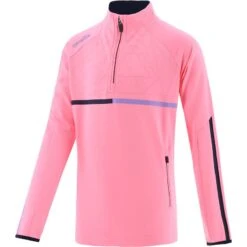 Kids' Dolmen Brushed Half Zip Top Pink / Marine / Purple