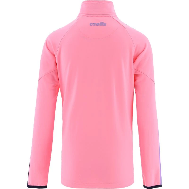 Kids' Dolmen Brushed Half Zip Top Pink / Marine / Purple - Image 2