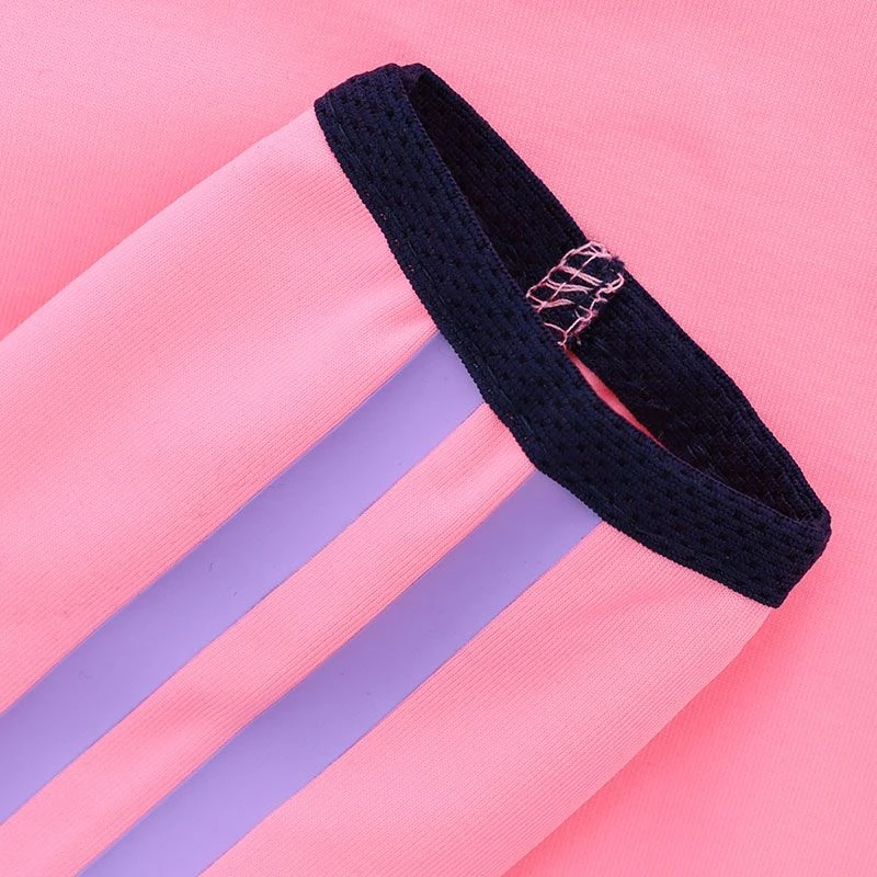 Kids' Dolmen Brushed Half Zip Top Pink / Marine / Purple - Image 6