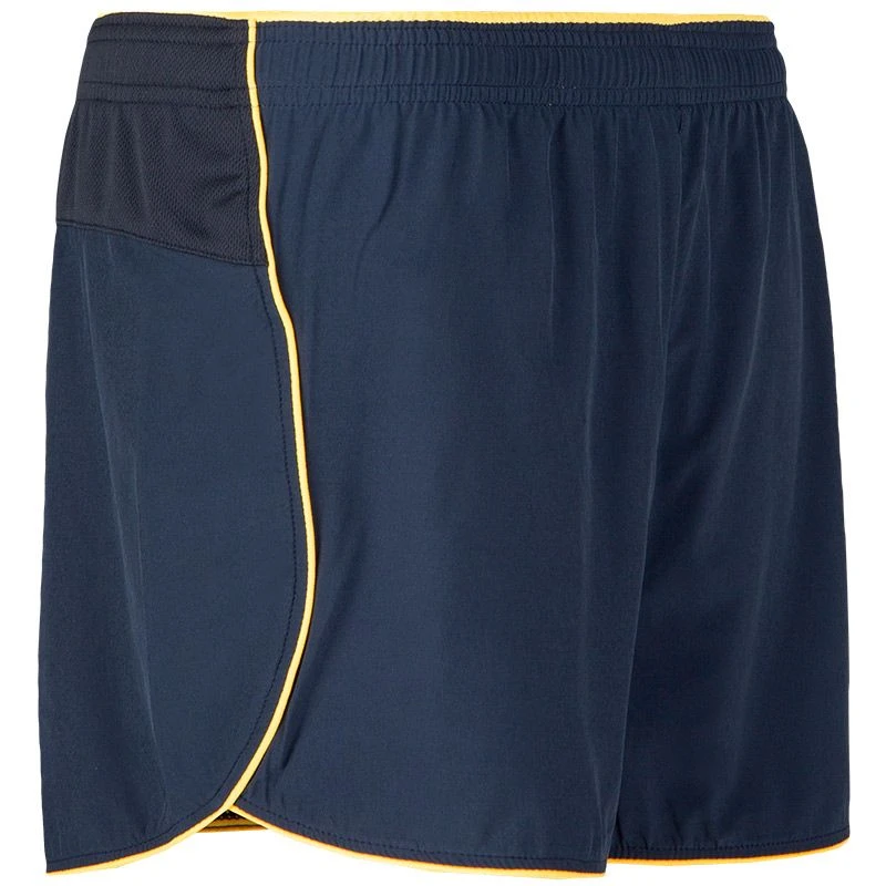 Women's Graphite Athletic Shorts Blue / Yellow - Image 3