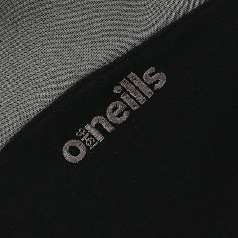 Women's Henry Fleece Full Zip Hoodie Black / Dark Grey - Image 8