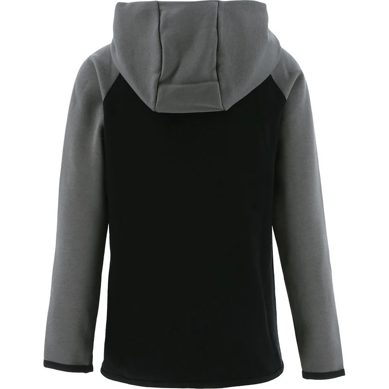 Kids' Henry Fleece Full Zip Hoodie Black / Dark Grey - Image 2
