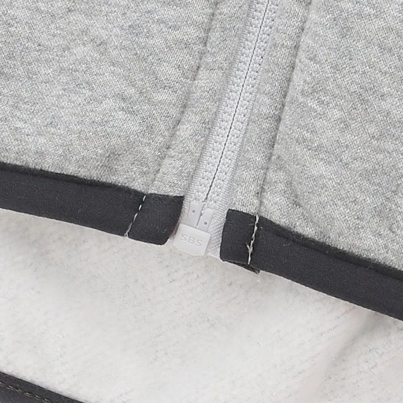 Kids' Henry Fleece Full Zip Hoodie Grey - Image 3