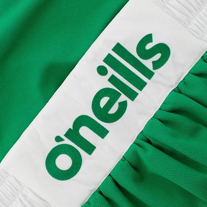 Kids' Knockout Boxing Shorts Green / White - Image 4