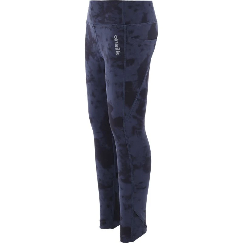 Kids' Kora 7/8 Leggings Marine / Silver - Image 3